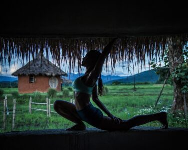 Yoga in Chiang Mai Thailand during a yoga reterat