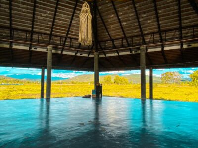 Rice Field Yoga Shala for yoga retreat group hosting in Chiang Mai Thailand.